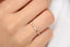 0.20 TCW Round Cut Unique Stack Moissanite Wedding Band