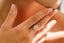 0.05 CT Round Cut Cluster Moissanite Engagement Ring