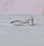 1.0 CT Emerald Halo Style Moissanite Engagement Ring - crownmoissanite