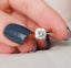 2.0 CT Cushion Hidden Halo & Solitaire Moissanite Engagement Ring - crownmoissanite