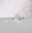3.5 CT Radiant Hidden Halo Pave Moissanite Engagement Ring - crownmoissanite