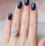 6.0 CT Cushion Solitaire & Pave Setting Moissanite Engagement Ring - crownmoissanite