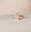 5.5 CT Radiant Cut Pave Setting Moissanite Engagement Ring - crownmoissanite