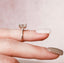 1.5 CT Emerald Solitaire & Hidden Halo Moissanite Engagement Ring - crownmoissanite