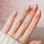 2.0 CT Round Shaped Moissanite Hidden Halo Engagement Ring - crownmoissanite