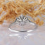 0.29 CT Round Cut Beautiful Snowflake Moissanite Engagement Ring