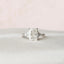 3.50 CT Radiant Cluster Style Moissanite Engagement Ring - crownmoissanite