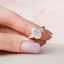 3.5 CT Oval Cut Three Stone Moissanite Engagement Ring - crownmoissanite