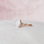 5.0 CT Oval Solitaire & Twig Pave Style Moissanite Engagement Ring - crownmoissanite
