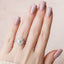 3.0 CT Round Cut Halo Style Moissanite Engagement Ring - crownmoissanite