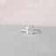 1.5 CT Cushion Shaped Moissanite Hidden Halo Engagement Ring - crownmoissanite