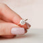 1.5 CT Round Hidden Halo Moissanite Engagement Ring - crownmoissanite