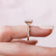 2.0 CT Emerald Milgrain Vintage Style Moissanite Engagement Ring - crownmoissanite