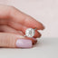3.0 CT Round Cut Halo Style Moissanite Engagement Ring - crownmoissanite