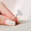 5.0 CT Oval Hidden Halo Setting Moissanite Engagement Ring - crownmoissanite