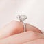 5.0 CT Oval Hidden Halo Setting Moissanite Engagement Ring - crownmoissanite