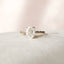 2.0 CT Oval Twisted Band & Hidden Halo Moissanite Engagement Ring - crownmoissanite