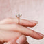 3.5 CT Oval Twisted Band and Hidden Halo Moissanite Engagement Ring - crownmoissanite