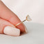 1.5 CT Radiant Shaped Moissanite Hidden Halo Engagement Ring - crownmoissanite