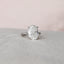 5.0 CT Oval Cut Solitaire Style Moissanite Engagement Ring - crownmoissanite