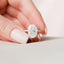 5.0 CT Oval Hidden Halo Setting Moissanite Engagement Ring - crownmoissanite