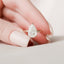 2.5 CT Pear Cut Solitaire & Hidden Halo Moissanite Engagement Ring - crownmoissanite