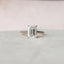 4.0 CT Emerald Solitaire & Hidden Halo Moissanite Engagement Ring - crownmoissanite
