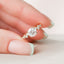 1.0 CT Round Cluster Style Pave Moissanite Engagement Ring - crownmoissanite