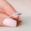 1.0 CT Cushion Shaped Moissanite Hidden Halo Engagement Ring - crownmoissanite