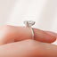 2.0 CT Radiant Solitaire & Hidden Halo Moissanite Engagement Ring - crownmoissanite
