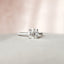 2.0 CT Round Shaped Moissanite Hidden Halo Engagement Ring - crownmoissanite