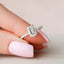 1.50 CT Emerald Shaped Moissanite Hidden Halo Engagement Ring - crownmoissanite