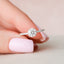1.0 CT Round Hidden Halo & Pave Setting Moissanite Engagement Ring - crownmoissanite