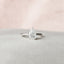 1.5 CT Pear Hidden Halo Moissanite Engagement Ring - crownmoissanite