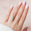 4.0 CT Pear Cut Pave Setting Moissanite Engagement Ring - crownmoissanite