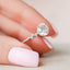 2.0 CT Round Cluster Style Moissanite Engagement Ring - crownmoissanite