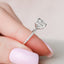 2.5 CT Cushion Hidden Halo & Pave Setting Moissanite Engagement Ring - crownmoissanite