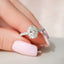 3.0 CT Oval Hidden Halo & Pave Setting Moissanite Engagement Ring - crownmoissanite