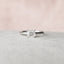 1.0 CT Cushion Shaped Moissanite Hidden Halo Engagement Ring - crownmoissanite