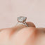 3.0 CT Cushion Hidden Halo & Pave Setting Moissanite Engagement Ring - crownmoissanite