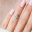 1.50 CT Pear Shaped Moissanite Cluster Engagement Ring - crownmoissanite