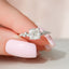 1.50 CT Cushion Shaped Moissanite Hidden Halo Engagement Ring - crownmoissanite