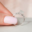 1.50 CT Cushion Pave Setting Moissanite Engagement Ring - crownmoissanite