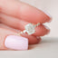 2.50 CT Cushion Cut Pave Setting Moissanite Engagement Ring - crownmoissanite