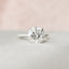 2.5 CT Round Pave & Hidden Halo Setting Moissanite Engagement Ring - crownmoissanite