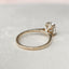 1.5 CT Oval Cut Solitaire Hidden Halo Moissanite Engagement Ring - crownmoissanite