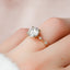 2.0 CT Round Dainty Pave Moissanite Engagement Ring - crownmoissanite