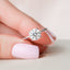 2.0 CT Round Shaped Moissanite Hidden Halo Engagement Ring - crownmoissanite