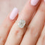 2.0 CT Cushion Hidden Halo & Pave Setting Moissanite Engagement Ring - crownmoissanite