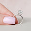 2.5 CT Cushion Hidden Halo & Pave Setting Moissanite Engagement Ring - crownmoissanite